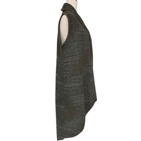 Lucky Brand Wool Blend Duster Style Sleeveless Cardigan Green Women’s Size XS/S - Picture 4 of 7